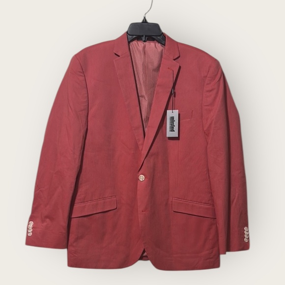 NWT Kenneth Cole Unlisted Red Sport Coat Size 42R - Picture 1 of 6